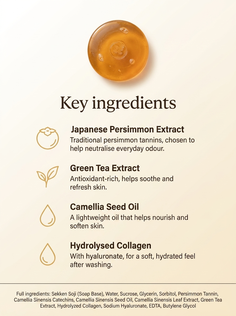Deodorizing Soap with Persimmon